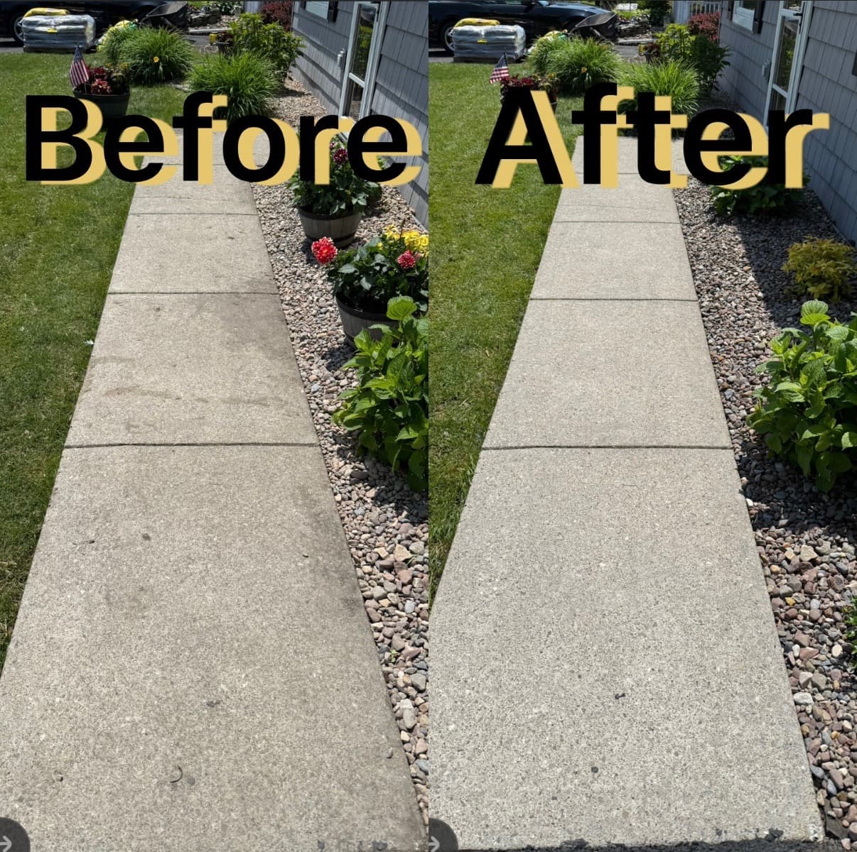 Driveway & Sidewalk background